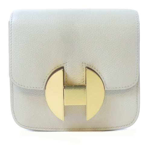 HERMES GHW 2002 Slim Pouch Evercolor Leather Beton/Grey