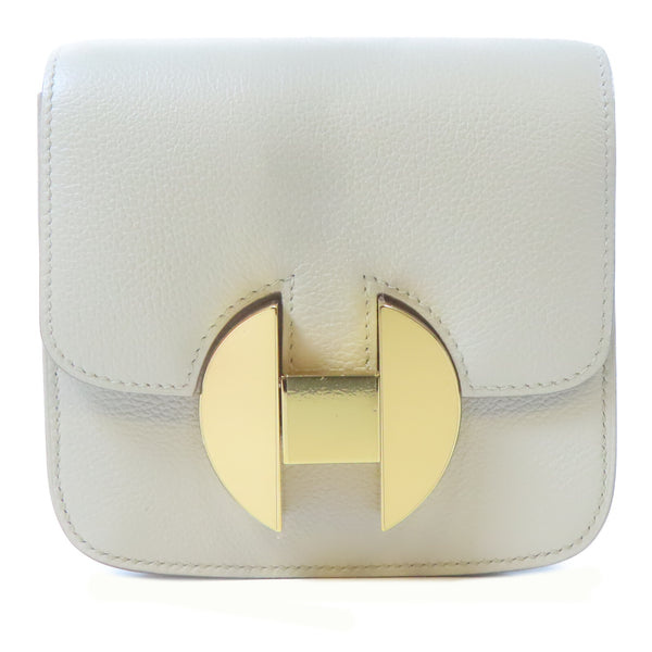 HERMES GHW 2002 Slim Pouch Evercolor Leather Beton/Grey