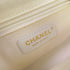 CHANEL Quilted CC Business Affinity Chain Shoulder Bag Caviar Skin Leather White