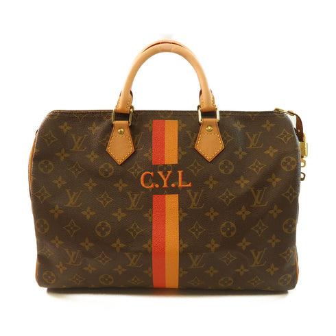 LOUIS VUITTON LV GHW Speedy 35 Handbag Monogram M41107 Brown