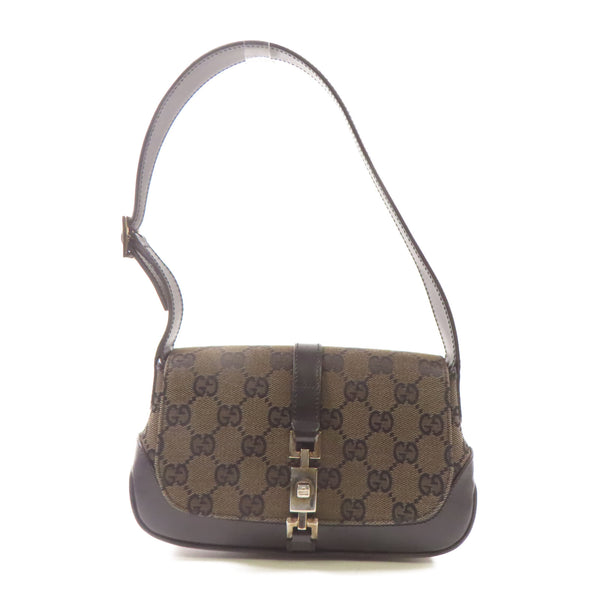 Gucci GG Tote Bag PVC Coated Canvas/Calfskin Leather Brown/Black