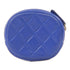 CHANEL Quilted CC GHW Coin Case Purse Lambskin Leather Blue
