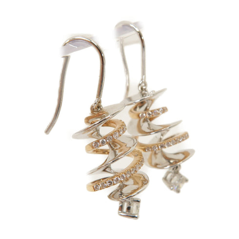 Fine Jewelry Earrings 18K White Gold Pink Gold