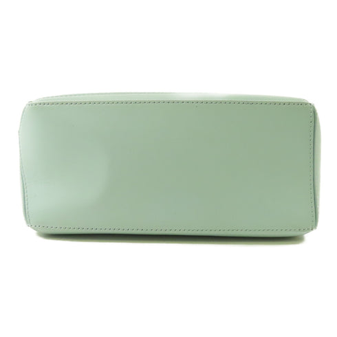 LOEWE GHW Small Puzzle 2 Way Shoulder Bag Handbag Calfskin Leather Light Blue