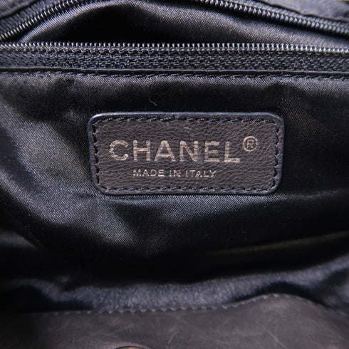 CHANEL CC GHW Shoulder Bag Calfskin Leather