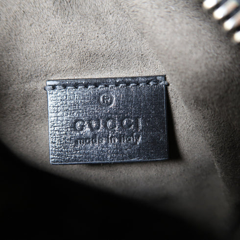 GUCCI GG SHW Shoulder Bag 672952 Coated Canvas Black