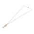 CHANEL CC GHW Necklace B14/S Metal PVC White/Gold