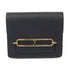 HERMES GHW Rouls Slim Wallet Y/2Z Evercolor Leather Blue Nuit Navy