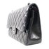 CHANEL Quilted CC SHW Classic Jumbo Chain Shoulder Bag Lambskin Leather Black v2