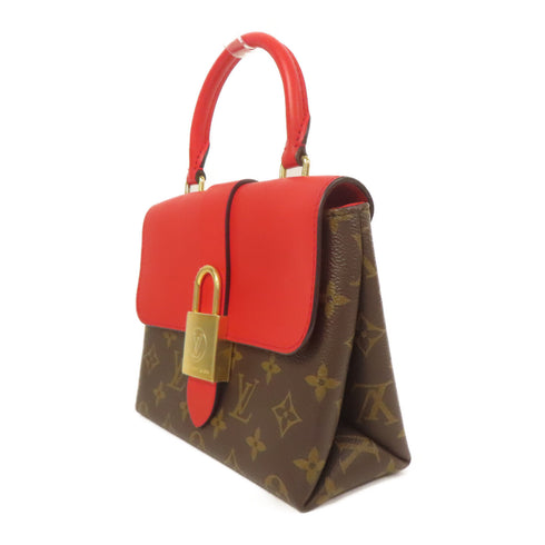 LOUIS VUITTON LV GHW Locky BB Shoulder Bag M44322 Monogram Brown Red