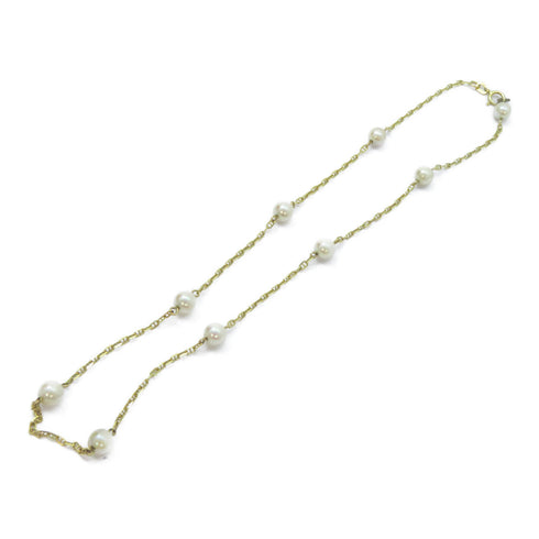 FINE JEWELRY Pearl Necklace 14K Yellow Gold
