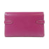 HERMES PHW Kelly Wallet Compact Wallet Veau Epsom Tosca Purple