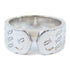 CARTIER Anniversary Logo Ring 18K White Gold Cartier#53 US#6.25