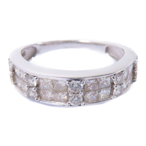 Fine Jewelry 1.25ct Diamond Ring Accessories US#6 18K White Gold
