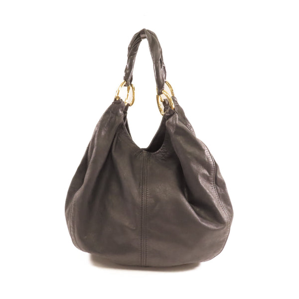 Miu Miu GHW Hand Bag Lambskin Leather Black