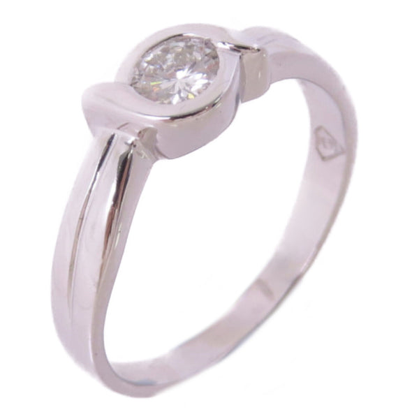 Fine Jewelry 0.32ct Diamond Ring US#6.5 18K White Gold