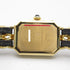 CHANEL CC Premiere L Quartz Movement Watch H0001 Gold Plated Leather Black