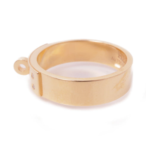 HERMES Kelly Ring Hermes#52 US#6 18K Pink Gold