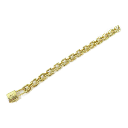 LOUIS VUITTON LV Padlock Charm Bracelet 18K Yellow Gold #16.5cm