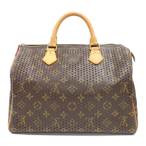 LOUIS VUITTON LV GHW Perfo Speedy 30 Handbag M95180 Monogram Brown