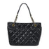 CHANEL CC GHW Chain Shoulder Bag Calfskin Leather Black v8
