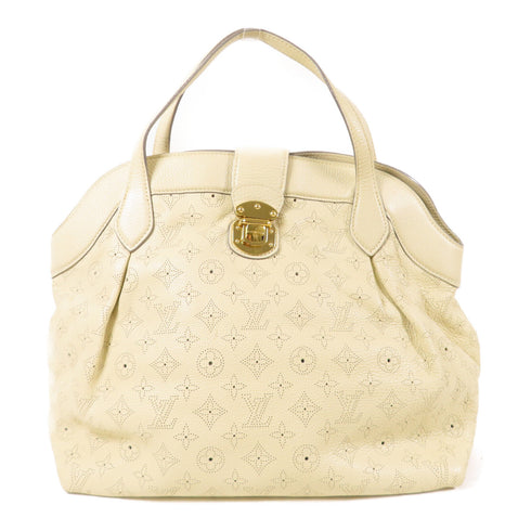 LOUIS VUITTON LV GHW Cirrus MM Handbag M93078 Monogram Mahina Beige