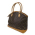 LOUIS VUITTON LV GHW Lockit Horizontal Hand Bag M40104 Monogram Brown