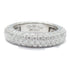 BVLGARI Full Eternity Pave Diamond Ring 18K White Gold US#5