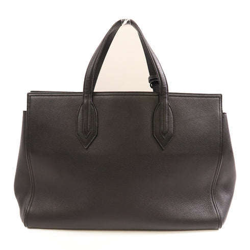 SAINT LAURENT YSL SHW 2 Way Shoulder Bag Calfskin Leather