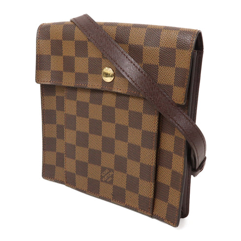 LOUIS VUITTON LV GHW Pimlico Shoulder Bag N45272 Damier Ebene Brown