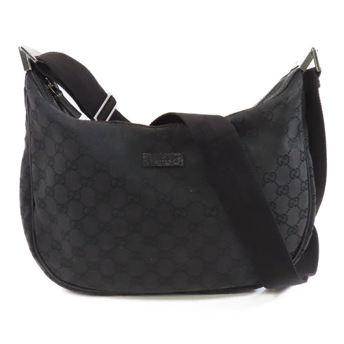 GUCCI GG SHW Shoulder Bag 122790 Canvas Black