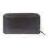 SALVATORE FERRAGAMO GHW Zipper Long Wallet Calfskin Leather Black