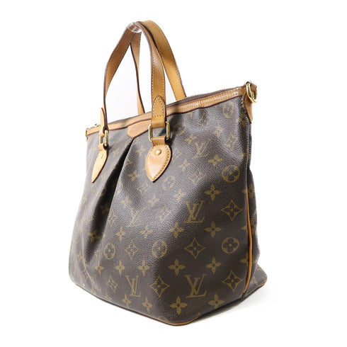 LOUIS VUITTON LV GHW Palermo 2 Way Bag M40145 Monogram Brown
