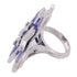 Van Cleef & Arpels Hellebore Ring RP7EO51 18K White Gold Blue