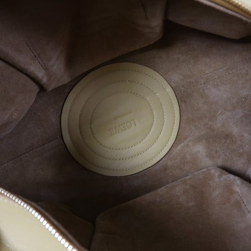 LOEWE GHW Paseo 2 Way Shoulder Bag Calfskin Leather Yellow