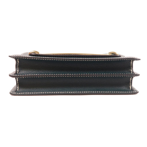 HERMES GHW Roulis 23 Shoulder Bag Evercolor Leather Vert Cypres Green