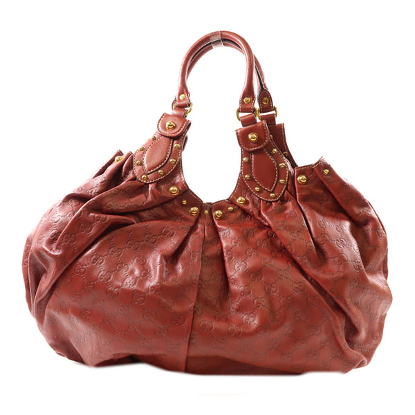 GUCCI GG GHW Handbag Shoulder Bag 203623 Calfskin Leather Brown