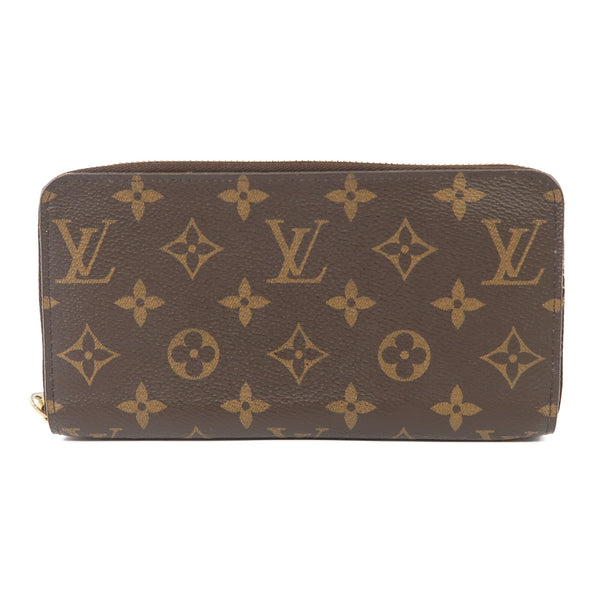 LOUIS VUITTON LV GHW Zippy Long Wallet Monogram Brown