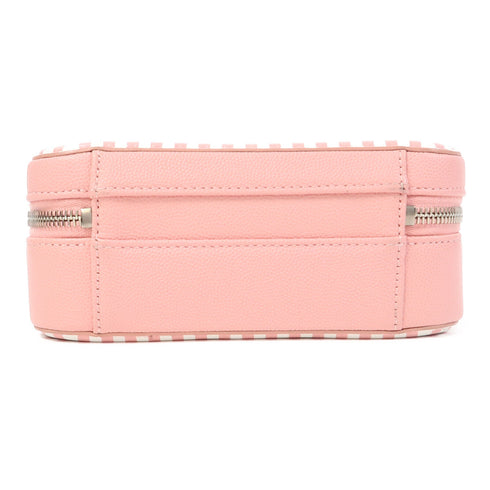 CHANEL CC SHW Vanity Case Chain Shoulder Bag Caviar Pink