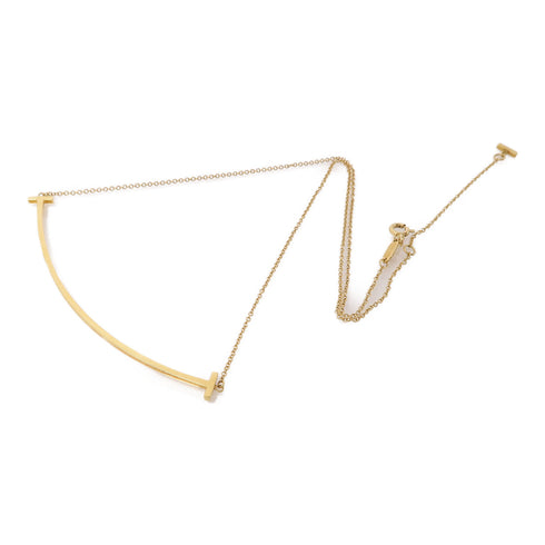 TIFFANY&CO T Smile Necklace 18K Yellow Gold