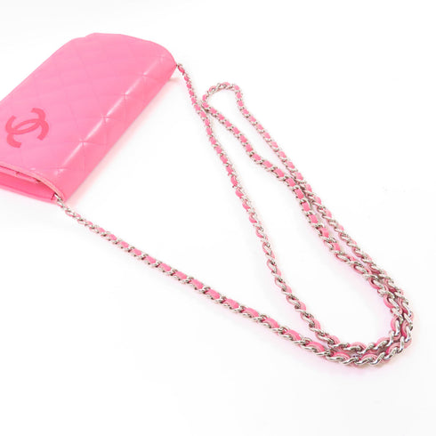 CHANEL CC SHW WOC Wallet On Chain Shoulder Bag Lambskin Leather