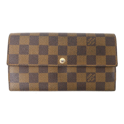 LOUIS VUITTON LV GHW Long Wallet N61734 Damier Ebene Brown