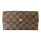 LOUIS VUITTON LV GHW Long Wallet N61734 Damier Ebene Brown