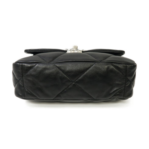 CHANEL Quilted CC GHW SHW C19 Small Chain Shoulder Bag AS1160 Calfskin Leather