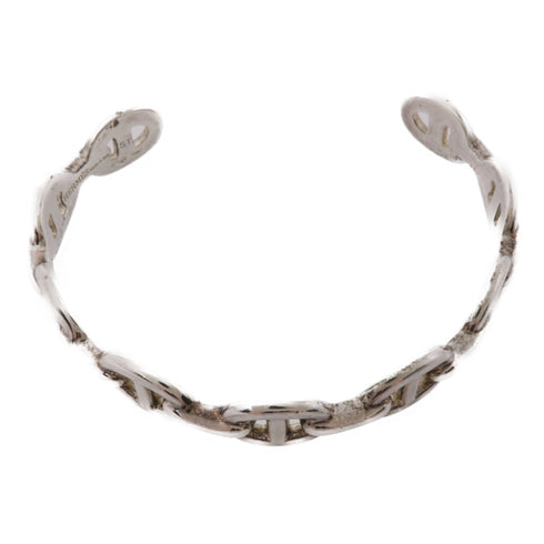 HERMES Chaine D'Ancre Enchainee Bangle Accessories 925 Sterling Silver