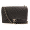 CHANEL CC SHW Maxi Classic Chain Shoulder Bag Calfskin Leather Navy