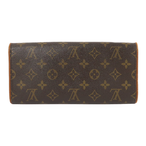 LOUIS VUITTON LV GHW Pochette Twin GM Shoulder Bag M51852 Monogram Brown v5