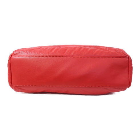 MOSCHINO SHW Shoulder Bag Leather Red