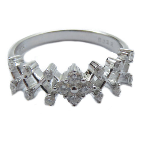 FINE JEWELRY 0.32ct Diamond Ring 18K White Gold US#6.25