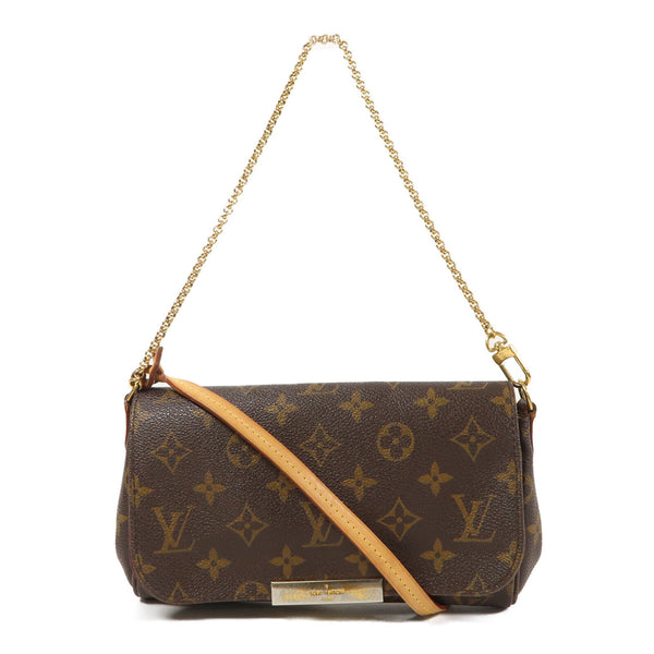 LOUIS VUITTON LV GHW Favorite MM 2 Way Bag M40718 Monogram Brown